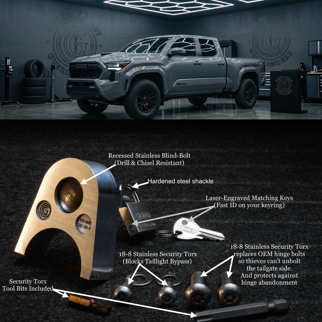 G.C.O. Tailgate Anchor System (4th Gen Tacoma).