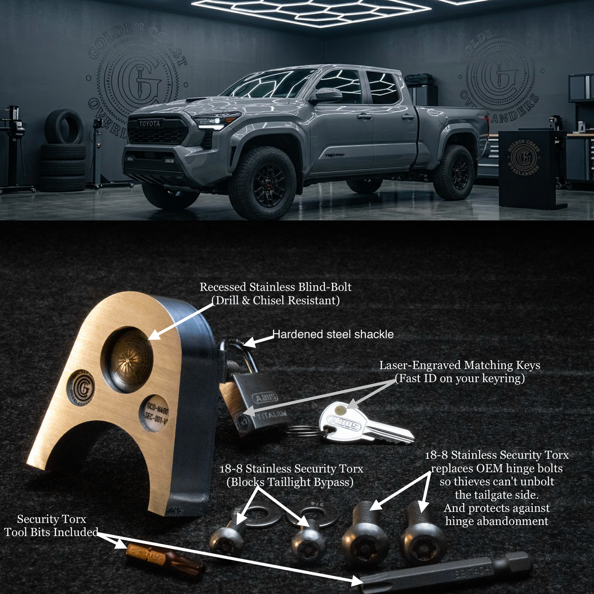 G.C.O. Tailgate Anchor System (4th Gen Tacoma).